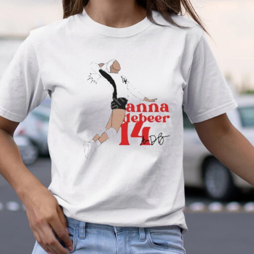 Louisville cardinals anna debeer volleyball signature T-shirt