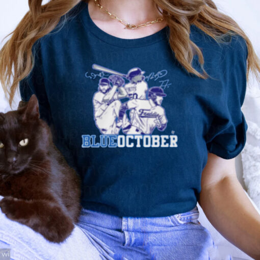 Mookie Betts Freddie Freeman Clayton Kershaw Blue October T-Shirts