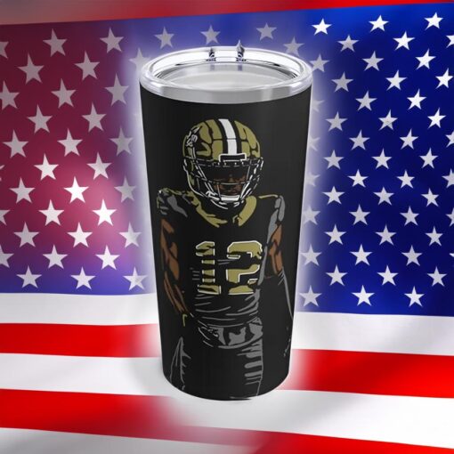 New Orleans Chris Olave Stainless Steel Tumbler 20oz