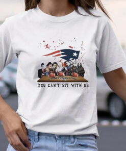 New england Patriots horror movie characters team you can’t sit with us halloween 2023 tshirt