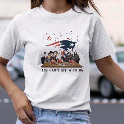New england Patriots horror movie characters team you can’t sit with us halloween 2023 tshirt