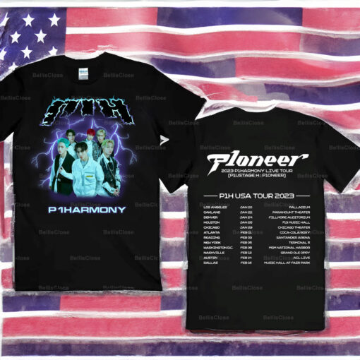 P1HARMONY P1oneer Live Tour 2023 tee-shirt