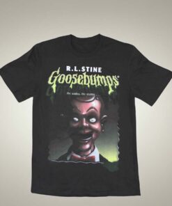 R L Stine He Walks He Stalks t-shirt