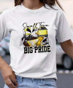 Small town go team big pride eagles Football sublimation T-shirt