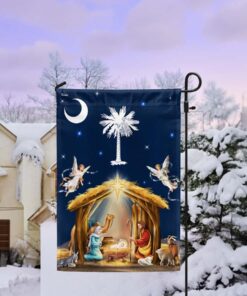 South Carolina Christmas Nativity of Jesus Flags