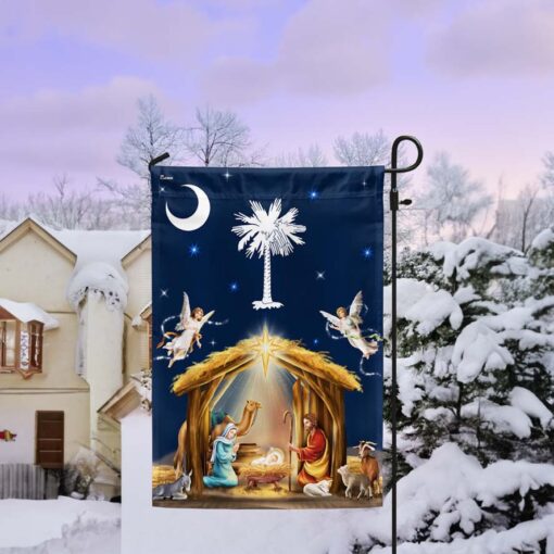 South Carolina Christmas Nativity of Jesus Flags