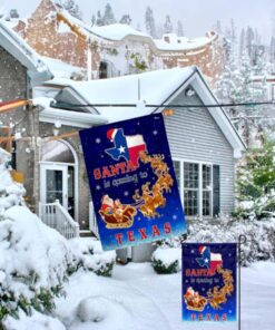 Texas Christmas Flag Santa Is Coming To Texas Flags