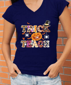 Trick Or Teach Funny Costume Teacher Happy Halloween 2023 Shirtt