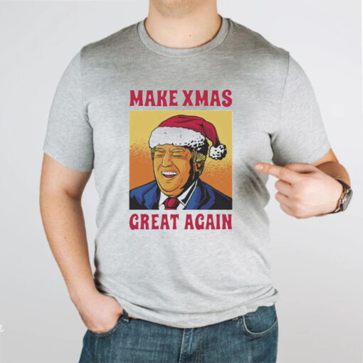 Trump make Christmas great again funny Christmas shirts