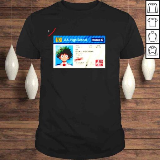 UA Student ID Card My Hero Academia Izuku Midoriya shirt