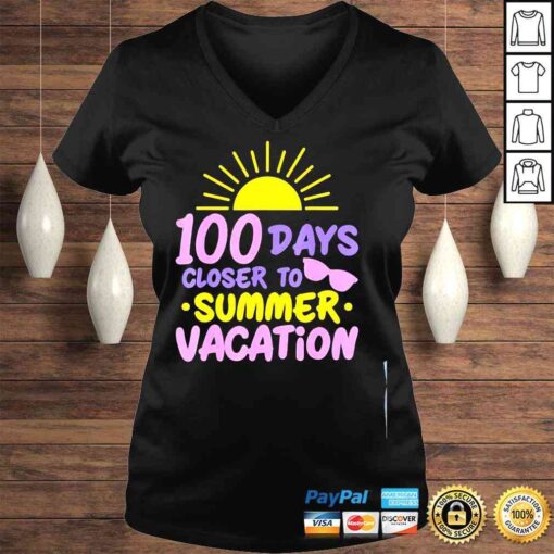 100 Days of School Closer Summer Vacation Teacher Student Shirt