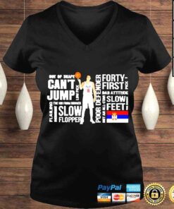 VLadies Nikola Jokic Cant Jump Slow Flopper Forty First Slow Feet Tshirt