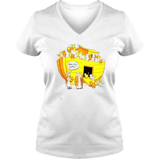 Noahs Ark cats are you sure shirt - Image 2