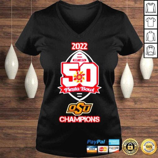 Oklahoma State 2022 Fiesta Bowl Champions New Shirt - Image 2