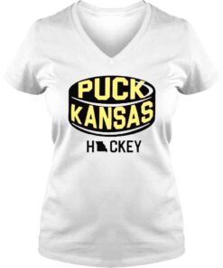 VLadies Puck Kansas Hickey TShirt