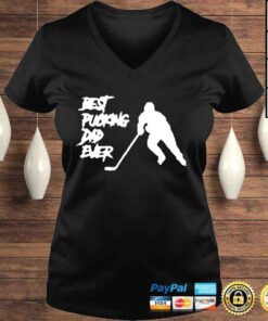 VLadies Pucking Dad Ever Hockey Fathers Day Classic Shirt