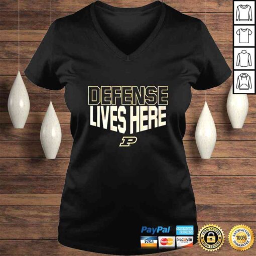 Purdue Basketball Defense Lives Here TShirt - Image 2