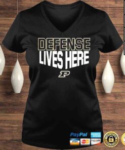 VLadies Purdue Boilermakers defense lives here shirt