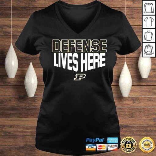 Purdue Boilermakers defense lives here shirt - Image 2