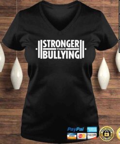 VLadies Stronger than bullying shirt