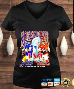 VLadies Super Bowl LVI 2022 Los Angeles Rams Vs Cincinnati Bengals February 13 2022 Shirt