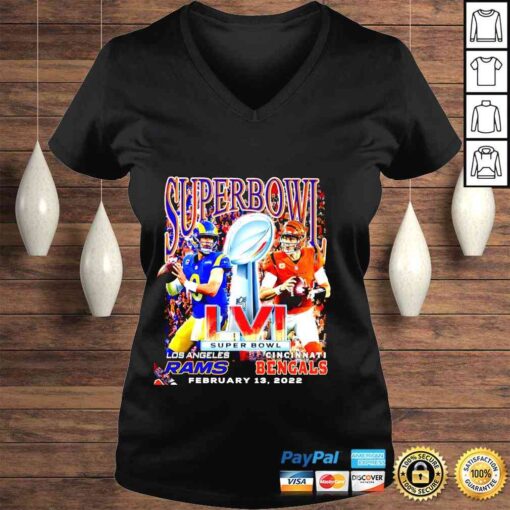 Super Bowl LVI 2022 Los Angeles Rams Vs Cincinnati Bengals February 13 2022 Shirt - Image 2