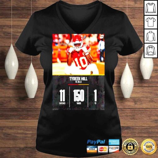 Tyreek Hill Vs Bills 11 Catches 150 Yards Shirt - Image 2