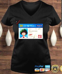 VLadies UA Student ID Card My Hero Academia Izuku Midoriya shirt