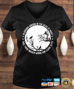 VLadies blackbird Singing In The Dead Of Night New Tee shirt