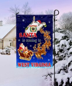 West Virginia Christmas Flag Santa Is Coming To West Virginia