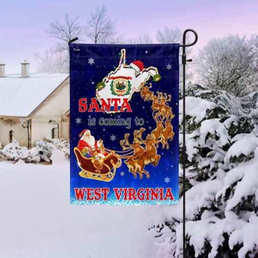 West Virginia Christmas Flag Santa Is Coming To West Virginia