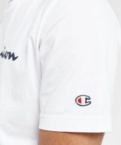 White Champion Legacy Large Logo Core Shirt