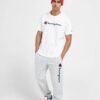 White Champion Legacy Large Logo Core Shirts