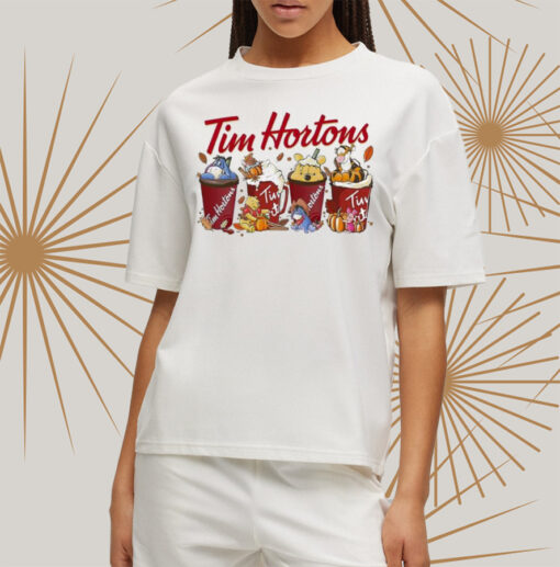 Winnie-The-Pooh Tim Hortons Coffee Shirtt
