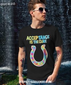 Acceptance Is The Cure Indianapolis Colts Autism Logo Shirt