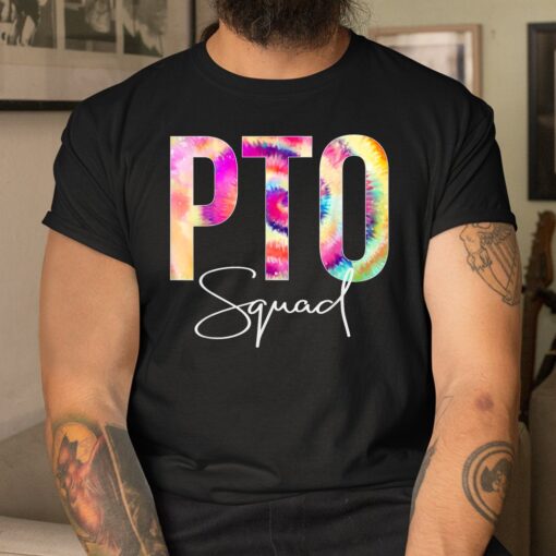 Pto Squad Tie Dye Back To School Women Appreciation Shirt - Image 4