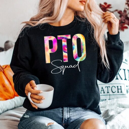 Pto Squad Tie Dye Back To School Women Appreciation Shirt - Image 5