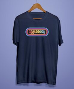 70's inspired Mastodon Logo in neon Rainbow colors Shirt