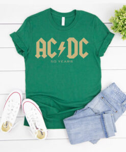 AC DC 50 Years Logo Women's TShirt