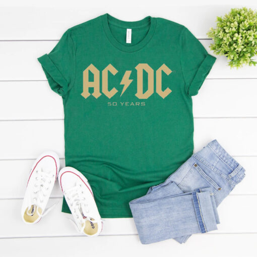 AC DC 50 Years Logo Women's TShirt