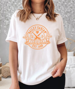 Bailey Sarian Library Crest Bone Suspish Est 1988 Shirt