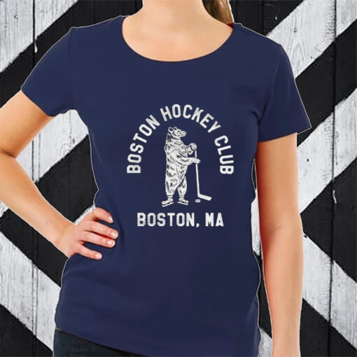 Boston Hockey Club Botton Ma TShirt