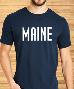 Boston Wearing Maine Warmup Shirts