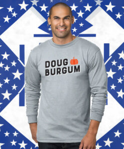 Doug Burgum Pumpkin White Long Sleeve T-Shirts