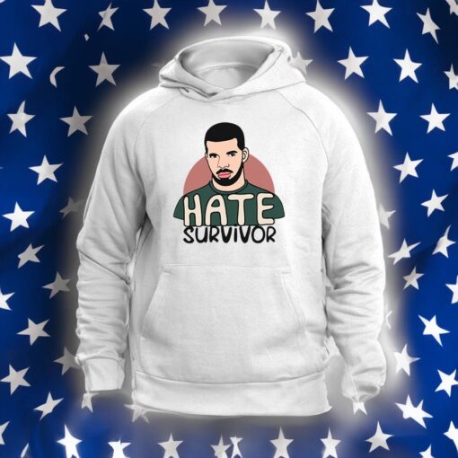 Drake Hate Survivor Hoodie White