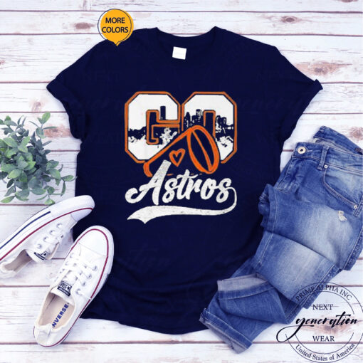 Go Cheer Astros Houston Baseball T-Shirtt