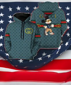 Gucci Mickey Mouse Luxury Brand Hoodies Gift For Disney Fans
