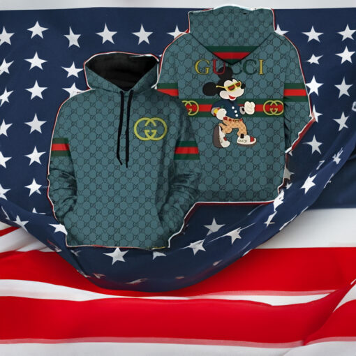 Gucci Mickey Mouse Luxury Brand Hoodies Gift For Disney Fans