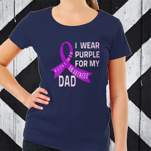 I Wear Purple For My Dad TShirt