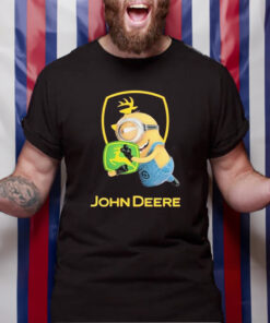 Minion Hug John Deere Logo T-Shirt